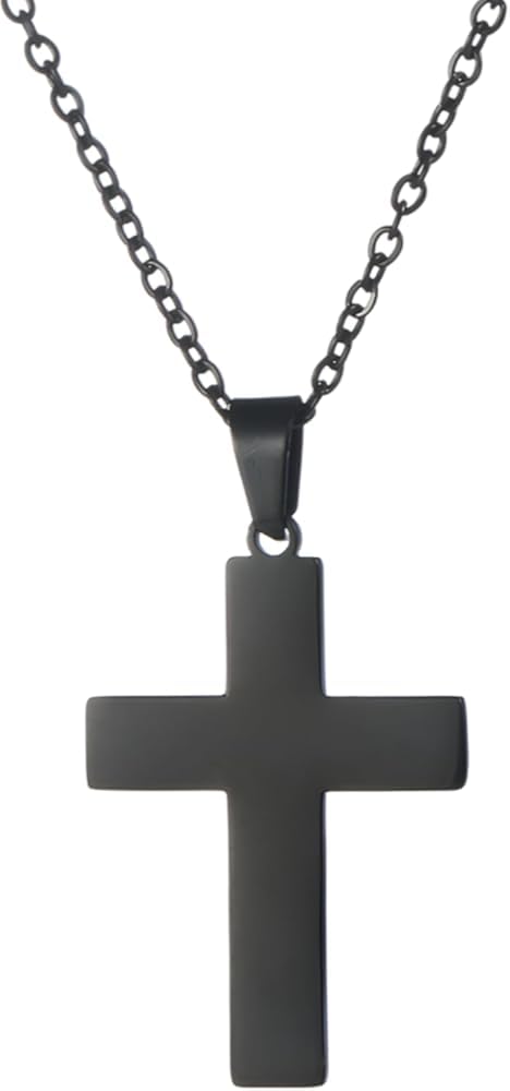Accessoires Minimalistische Kruzifix-Halskette aus 925er-Sterlingsilber für Herren, Kreuz-Halskette mit Jesus darauf – christlicher Kruzifix-Anhänger für Herren, Jesus-Kreuz-Halskette für