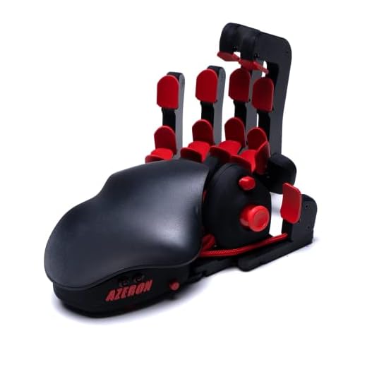 Azeron Classic – Programmable Gaming Keyboard for PC Gaming – 3D Printed Customized Keypad with Analog Thumbstick and 26 Programmable Keys for Left Hand (Red)