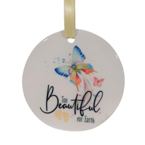 Miscarriage Memorial Christmas Ornament - Too Beautiful For Earth - Miscarriage Gifts for Mothers
