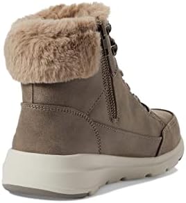 Skechers Women's Glacial Ultra-COZYLY Fashion Boot, Dark Taupe, 7 | Image 4