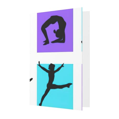 Tarjetas de felicitación para todas las ocasiones con impresión de juego de gimnasia, cumpleaños, condolencias, Navidad, agradecimiento, tarjetas de felicitación, sobres