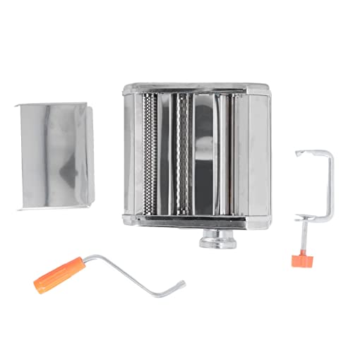 Noodle Maker Pasta Maker Machine Manual Hand Crank Stainless Steel Noodle Pressing Machine for Lasagna Pasta Spaghetti Home Kitchen Use Durable and Easy to Clean