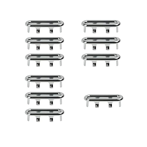 Anillo De Desbordamiento Cubierta De Desbordamiento Del Fregadero Del Lavabo Cubierta De Desbordamiento Del Fregadero Anillo De Rebosadero PláStico para bañeras,lavabos,fregaderos cocina,etc.（10 pcs）