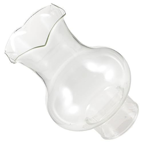 FUTUREORYY Paralume in Vetro Trasparente per Lampada Olio Vintage Ricambio per Lampada Cherosene con Copertura Resistente e Facile da Sostituire per Decorazione Retrò