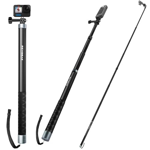 3 mètres Perche à Selfie Invisible pour caméra d'action, Extension réglable en Fibre de Carbone 3 mètres Perche à Selfie Invisible pour caméra d'action, Extension réglable en Fibre de Carbone