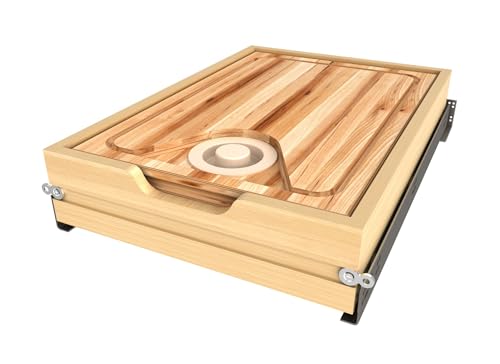 Sistema de tabla de cortar para cajón base de madera Rev-A-Shelf miniatura 4