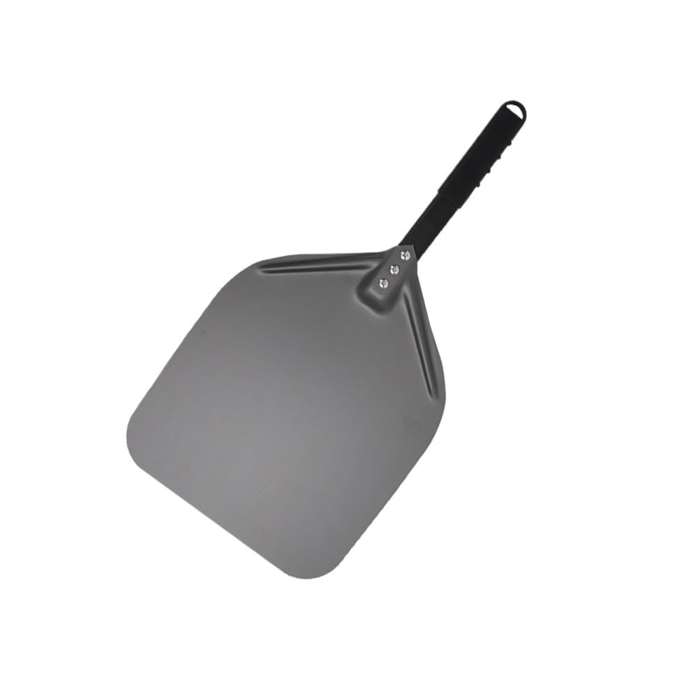 WANGSHAOWEI Pizza ​Paddle 12 13 14 Pizza Peel Long Handle Super Smooth Paddle Lightweight Turning Outdoor Oven Accessories Shovel Nonstick(Black 14inch 64cm)