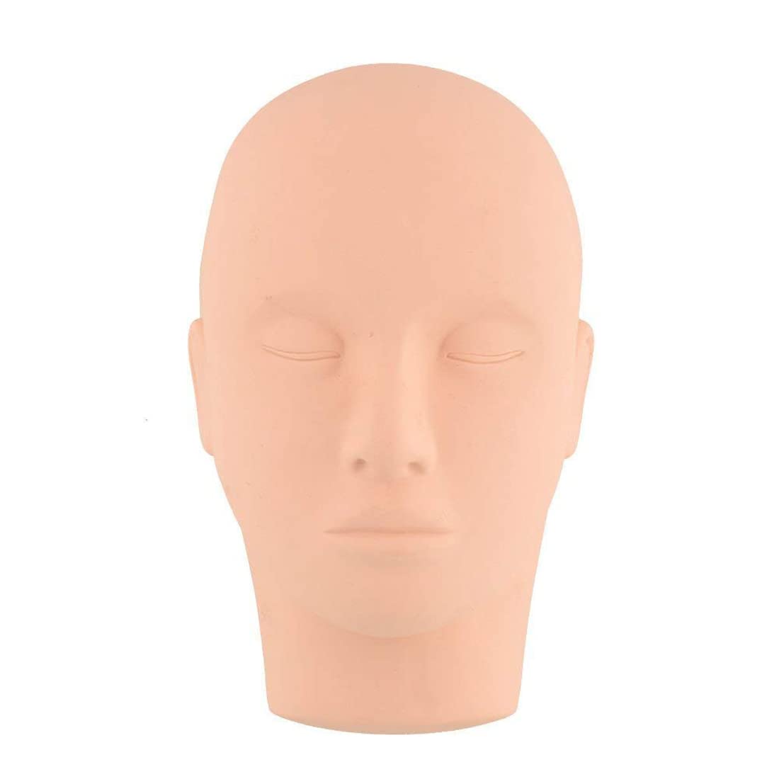 silicone Training Head Make Up Closed Eyes Flat Practice Eyelash head mould Mannequin Skin-picture-51