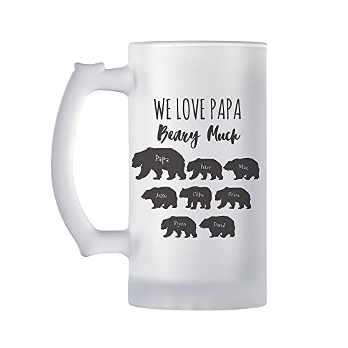 Let's Make Memories Personalized Bears Frosted Beer Mug - Celebrate ...