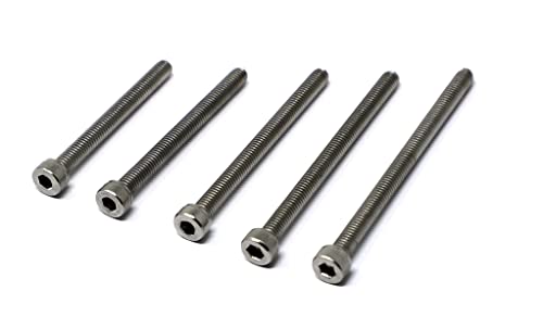 iExcell 50 Pcs Stainless Steel 304 M4 x 40/45/50/55/65mm Hex Socket Head Cap Screws Bolts Assortment Kit