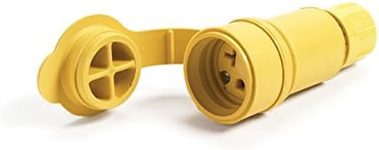 Watertight 20A 125V Connector, Yellow