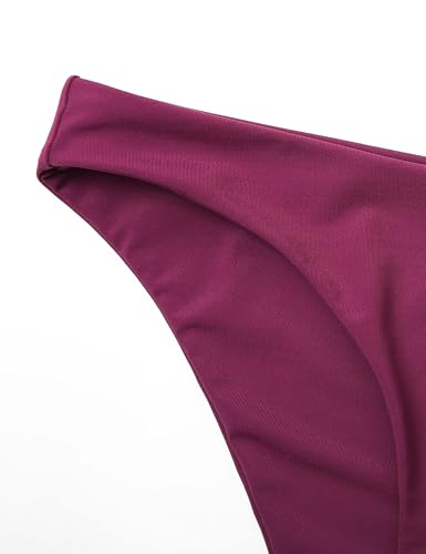 Image of CRZ YOGA Low Waisted Bikini Bottoms | Mid Cut Leg, Medium Bum Coverage, Full Lining, Swim, Bathing Suit Briefs for Women