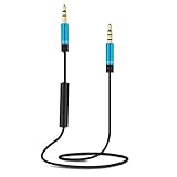 VONOTO 3.5mm AUX Replacement Headphone/Headset Audio Cable with In-Line Remote Microphone Volume Control for Apple iphone Android Samsung