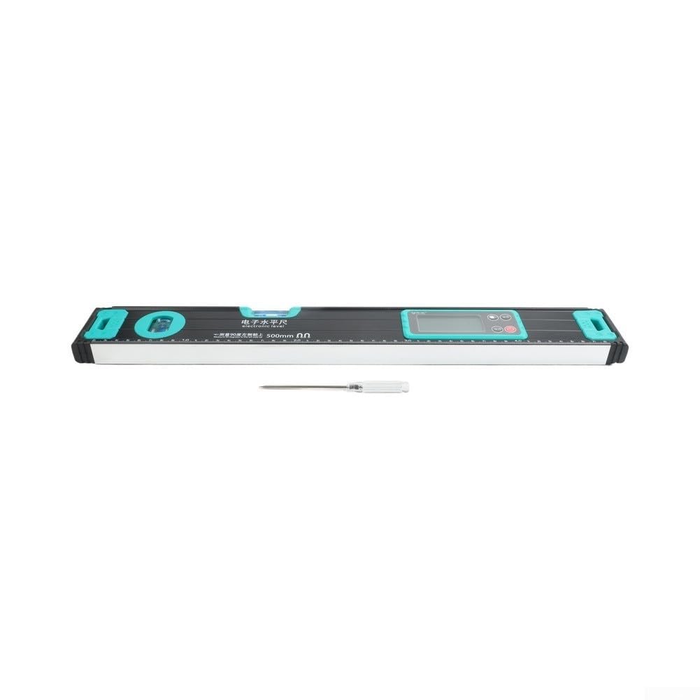 Goniometro Digitale 300mm Livella Elettronica LCD Precisione ±0.05° per Muratori Rilevazione Angoli (500mm)