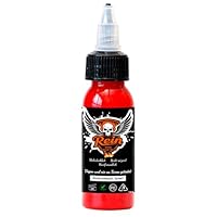Rot Tattoo Tinte, 30 ML Neueste Stammes Färbung Permanent Body Make-up Super Rot Premium Tattoo Tinte Dynamische und lebendige Farbe Vegan Friendly Tattoo Farbe