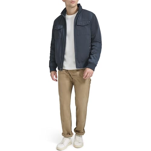 Image of DOCKERS Men's Quilted Lined Flight Bomber Jacket