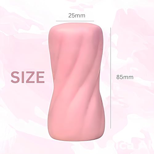 Image of HOLD N PLAY Men's Body Massager, Durable & Body Safe material, Soft & Flexible, Stress Relief & Relaxation, Waterproof, Non-Electric - Silky Soft, Colour - Soft Pink