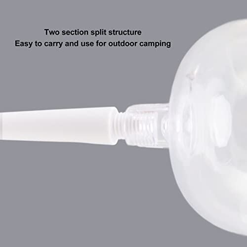 TOPINCN Portable Detachable Wine Glass, Keeps Drinks Cool Beautiful Travel Wine Glasses Clear for Outdoor (White) - Image 4