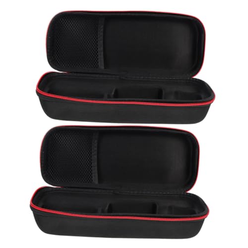 VANZACK 2 pcs Portable Handheld Microphone Carrying Case Sturdy Shockproof Storage Pouch with Zipper for Microphones Convenient and Durable Mic Bag for