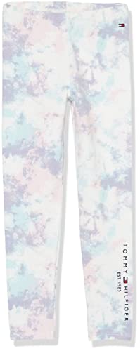 Tommy Hilfiger Girl's Adaptive Tie Dye Legging With Pull on Loops