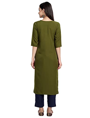 Image of Women's Crepe Straight Kurta