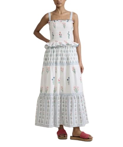 Image of Women Y2k Boho Maxi Dress Tie Shoulder Backless Strappy Tiered Flowy Dress 2024 Summer Floral Beach Sundress