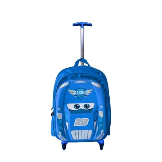 Mochila Rodinha 3d Macqueen Infantil Meninos Escolar Carros (Azul)
