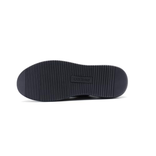 Image of Rihero Mens Casual Shoes Wide Loafers Comfortable Walking Slip On Lightweight Breathable Lace Up Shoes