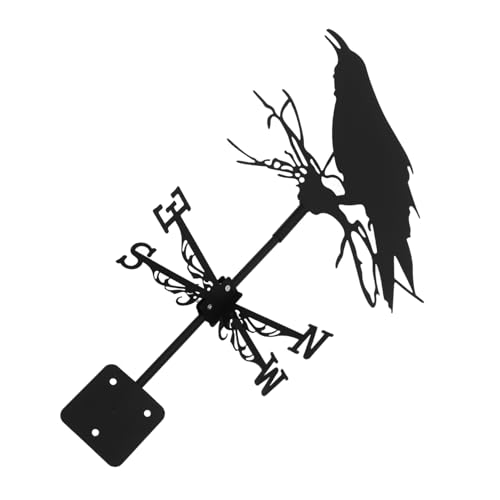 VICASKY Metal Direction Vane Windmill Arrow Weather Vane Garden Decorative Roof Mount Animal Weathervane