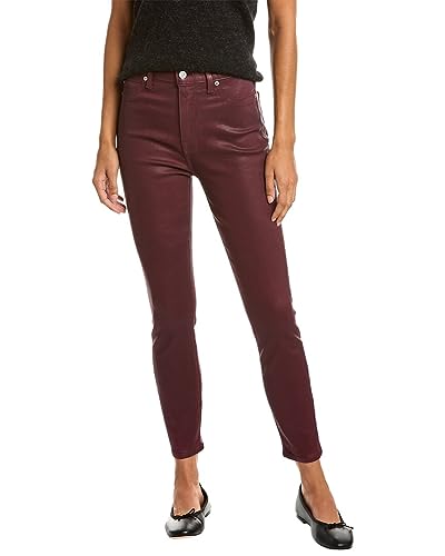 7 For All Mankind Women's High-Waist Ankle Skinny Faux Jeans