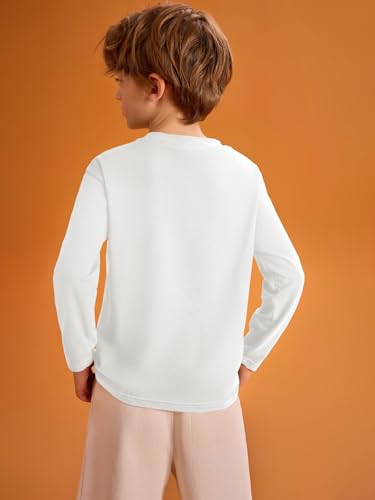 Image of Haloumoning Kids Boys Long Sleeve Crewneck T-Shirts Tee Tops 5-14 Years