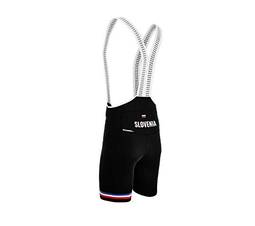 Slovenia Black Code Cycling Pro Bib Shorts Bike for Men Size L