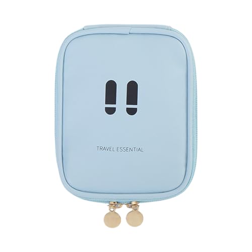 Bolsa De Inodoro De Viaje,Caja De Inodoro Portátil | Accesorio De Viaje Ligero Bolsa Compacta Antiolor Para Senderismo Hogar Al Aire Libre, azul, Se référer au descriptif, Consulte la descripción