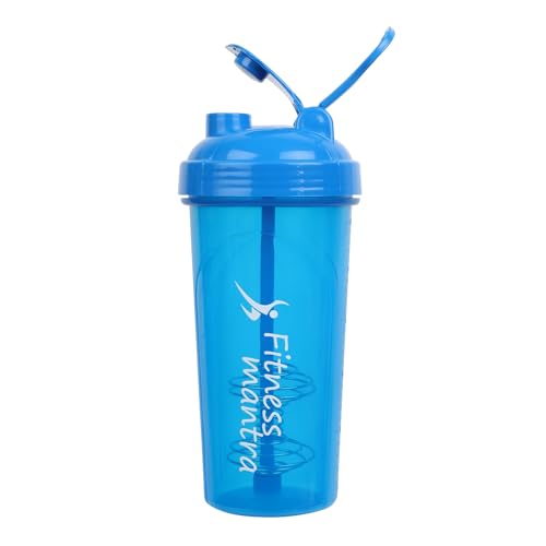 Image of Fitness Mantra 700ml Classic Shaker Bottle for Men & Women |Capacity 700 ml, Blue|