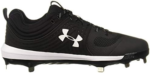Under Armour womens Glyde St Softball Shoe, Black/White, 11.5 | Image 5