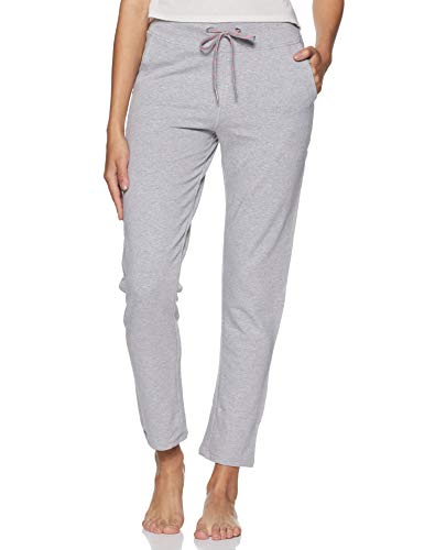 Image of Van Heusen Women's Cotton Lounge Pants | Drawstrings & Side Pockets | Cotton Stretch | Smart Tech finish | Sweat Absorbent | Breathable Fabric | At home pyjamas | Everyday Comfort | Solid Colors | Style 55302