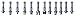 Mitutoyo 116-830 Interchangeable V-Anvil And Conical Spindle Tip Set For Metric And Unified Screw, 6 Pieces