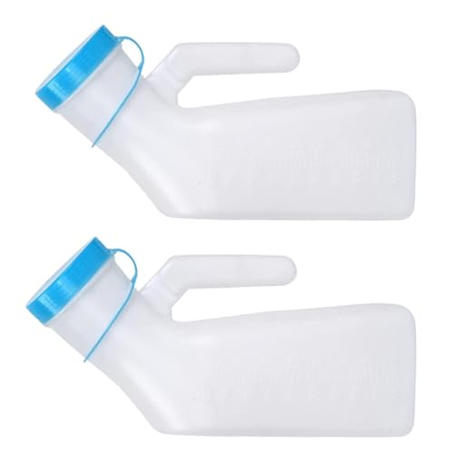 Urinoir pour homme avec bouchon à vis anti-déversement et poignée ergonomique facile