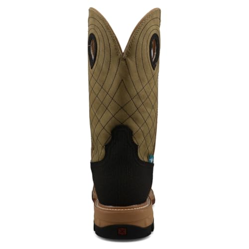 Image of Twisted X mens 12 inch Pull on Soft Toe Western Work Boot
