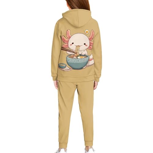 WELLFLYHOM Girls Hoodie and Sweatpants Set 2 Piece Graphic Long Sleeve Kids Sweatshirt and Jogger Pants Set(5-12T)2