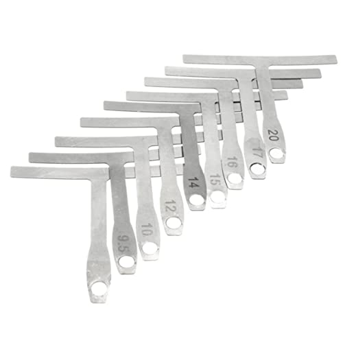 VICASKY Règle De Guitare Manche De Guitare Stickers Système Basse Accordeur De Écrou De Tableau D'accords De Kit De Tuner Étrier De Silver