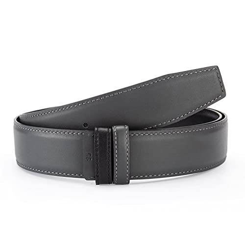 Vatee's Men Reversible Genuine Leather Replacement Belt Strap without Buckle 1.34