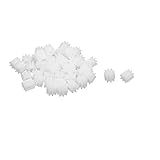 uxcell 50pcs 8 Teeth 1.5mm Hole Dia Plastic Gear Wheel for Toy Car Motor Shaft