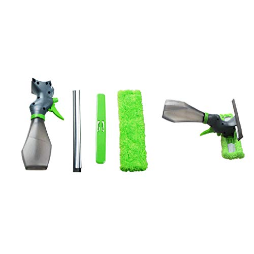 3 em 1 Janela spray de limpeza raspador frasco de spray limpador pano de microfibra Pad Vidro da lim