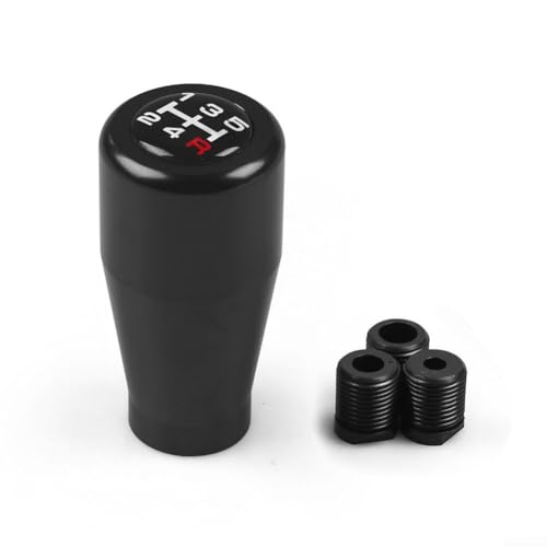 Pomo de transmisión manual de aleación de aluminio, combinación perfecta de estilo y funcionalidad para coches de 5 velocidades (color negro)