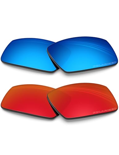 Image of BLAZERBUCK 2 Pairs Polarized Replacement Lenses for Oakley Crankshaft Sunglasses