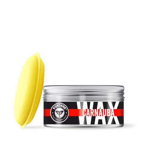 Image of Foxcare Carnauba Hard Wax for Cars & Bikes | 180g Paste Wax | Brazilian Grade 1 Carnauba | UV Protection | Scratch & Swirl Remover | 6 Month High Gloss Paint Protection