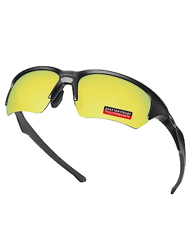 Image of PRO+ Polycarbonate Replacement Lenses & Rubber Kits /Nose Pads for Oakley Flak Series Sunglasses
