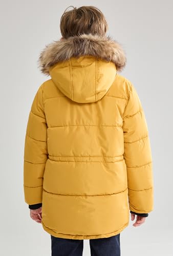 maoo garden Boys Puffer Winter Coat Big Kids Heavyweight Sherpa Lined Fur Hooded Jacket Water-Resistant Snow Parka2