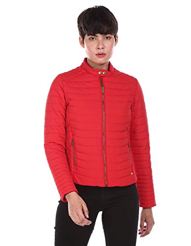 Image of U.S. Polo Assn. Polyester Women Long Sleeve Solid Hood Standard Length Quilted Jacket